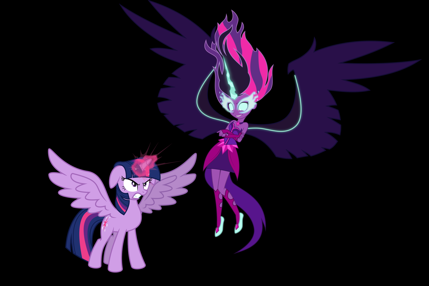 Twilight Sparkle Versus Midnight Sparkle - Equestria Girls 