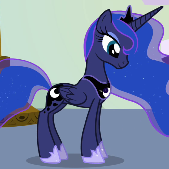 is lunas cutie mark just a moon or the night around the moon