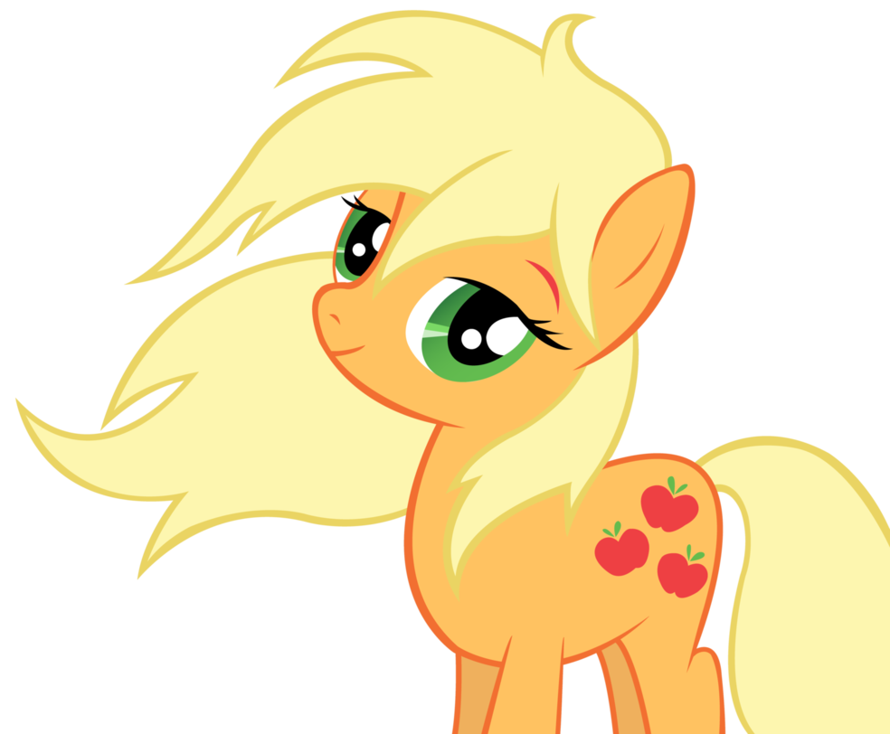 applejack_lets_her_hair_down_vector_by_w