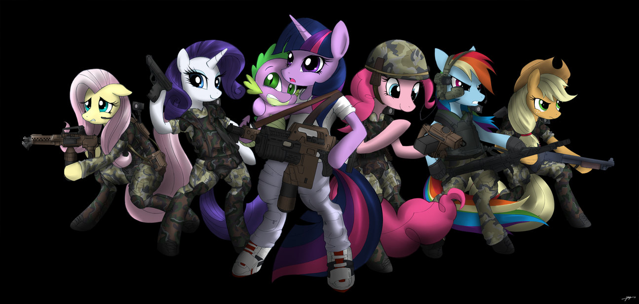 my_little_pony_colonial_marine_by_corrup