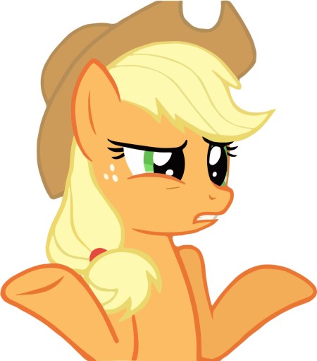 confused_applejack__vectorized__by_stabb