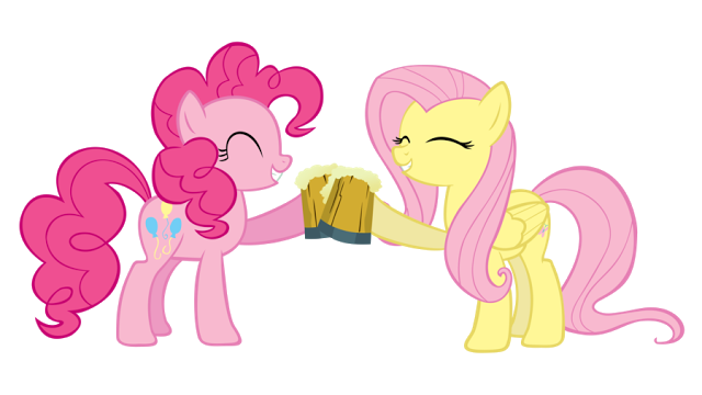 pinkie_pie_and_fluttershy_vector_by_calu