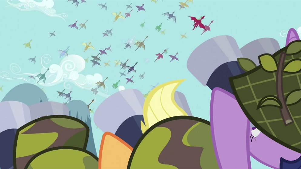 Ponies_watching_the_dragon_migration_S2E