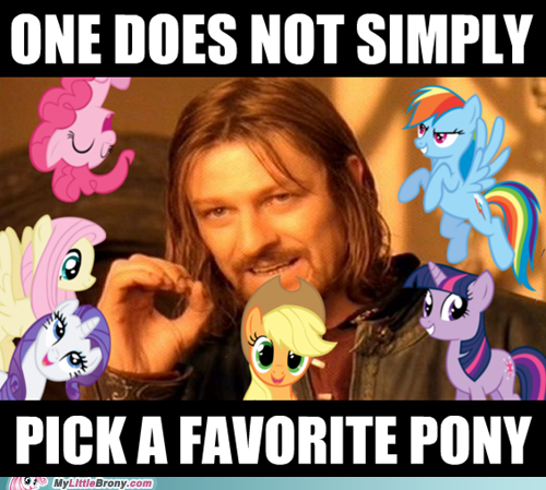 One_does_not_simply_pick_a_favorite_pony