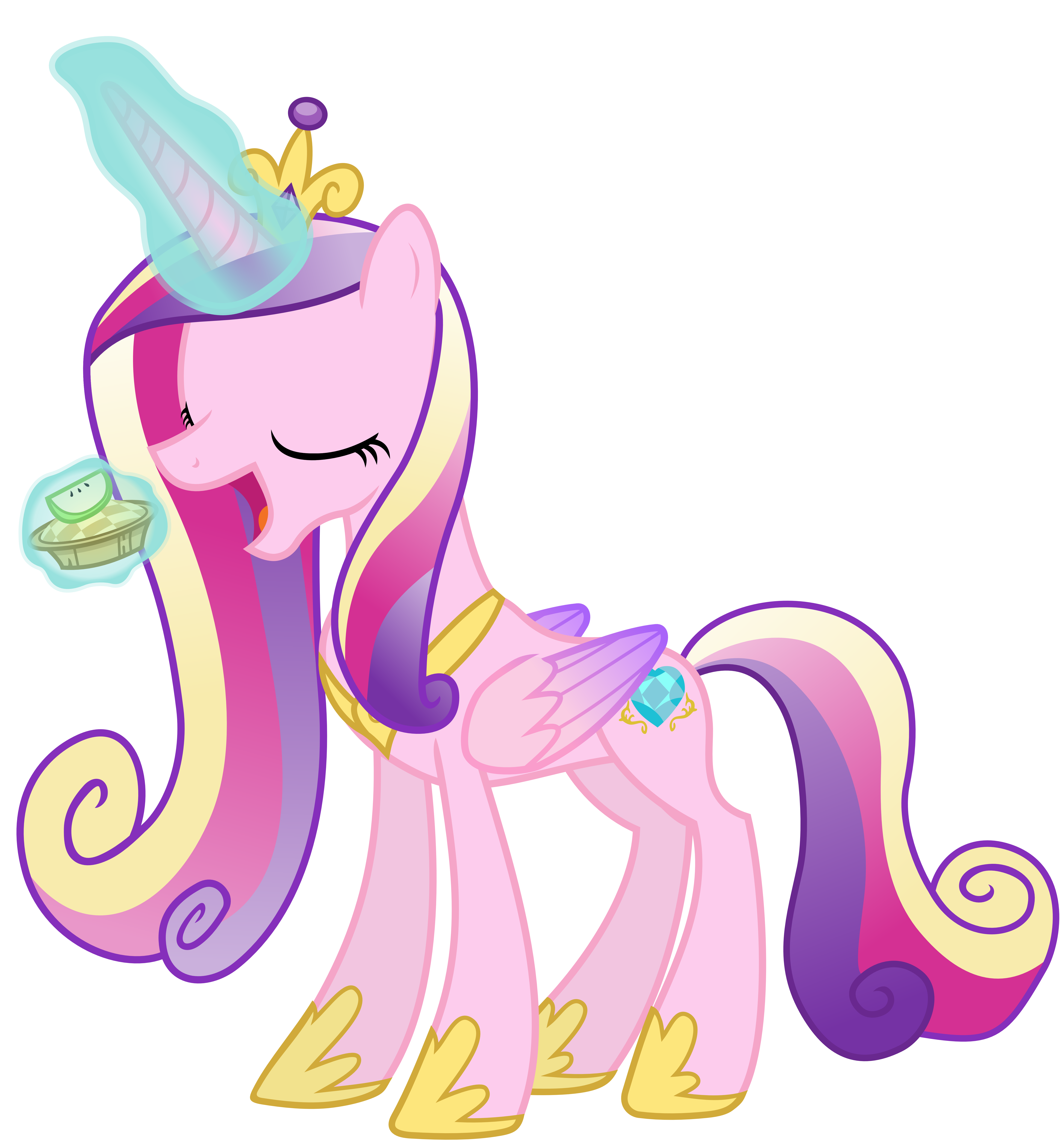princess_cadance_noms_a_muffin_by_90sigm
