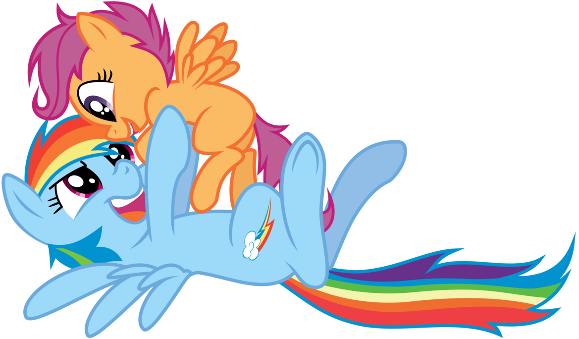 vector_rainbowdash_and_scootaloo_by_kyss