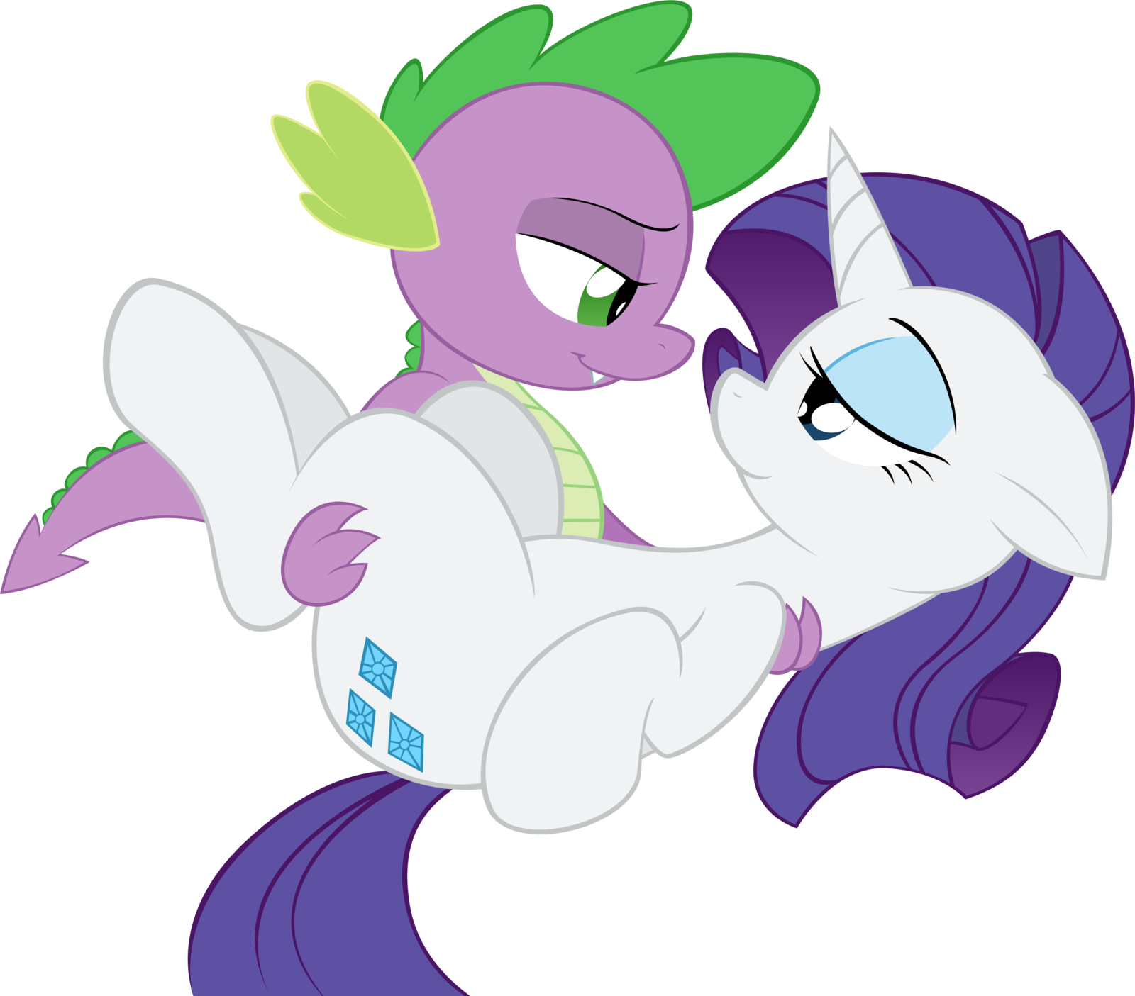 rarity_and_spike___in_his_dreams____by_a