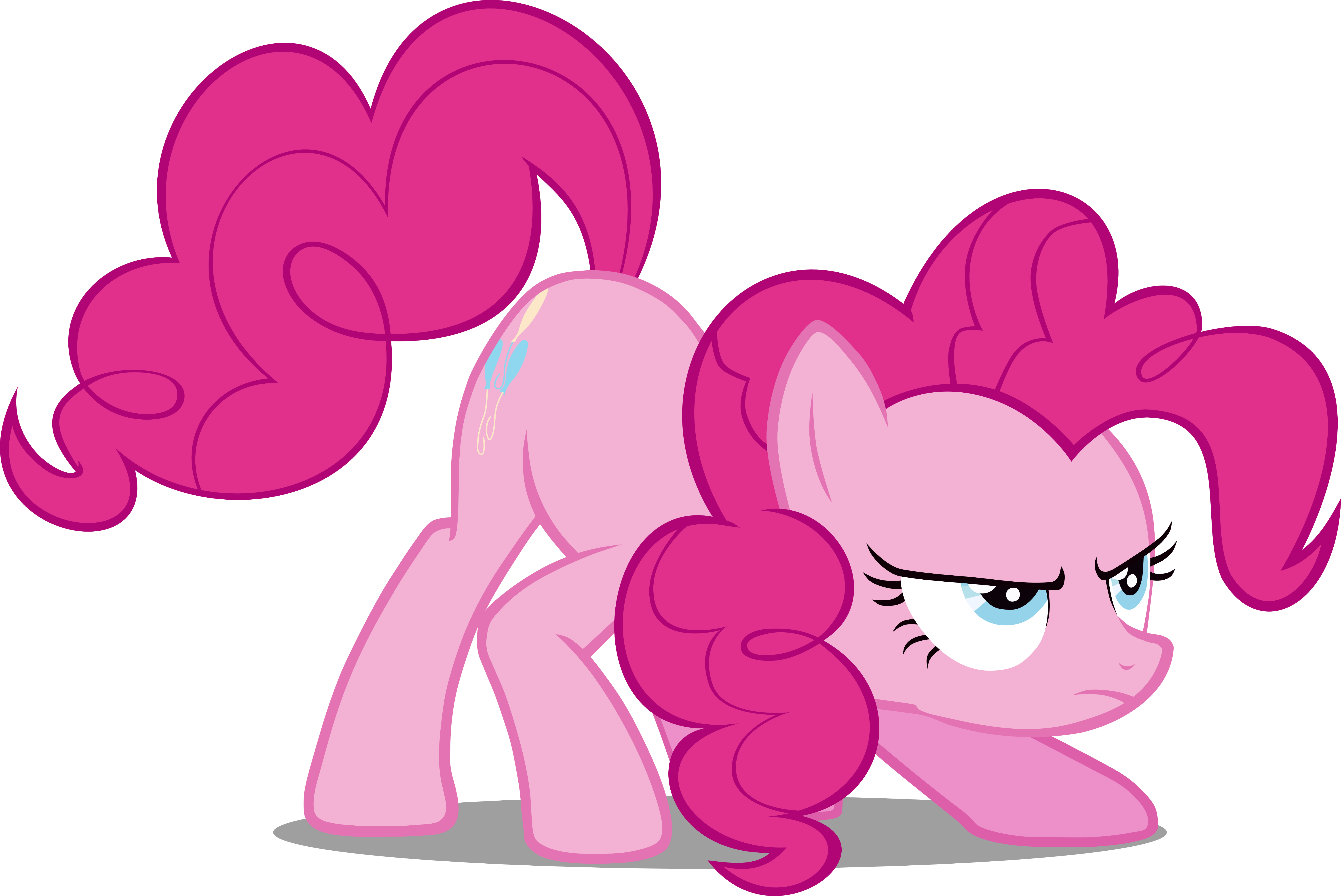 pinkie_pie_crouched_by_pony_vectors-d51u