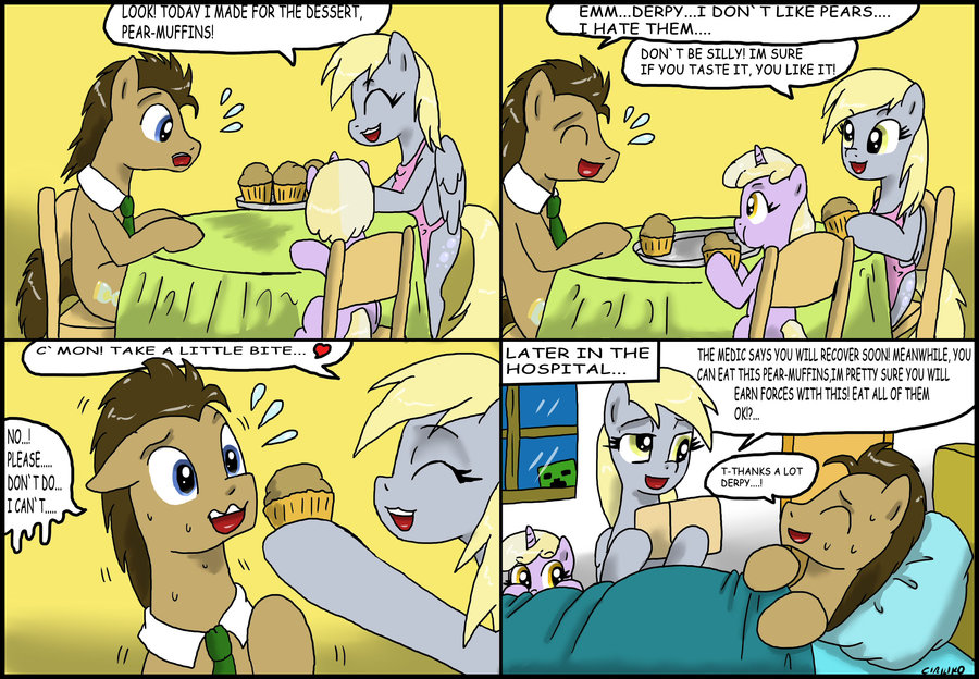 doctor_whooves_vs_pear_muffins_by_cirili