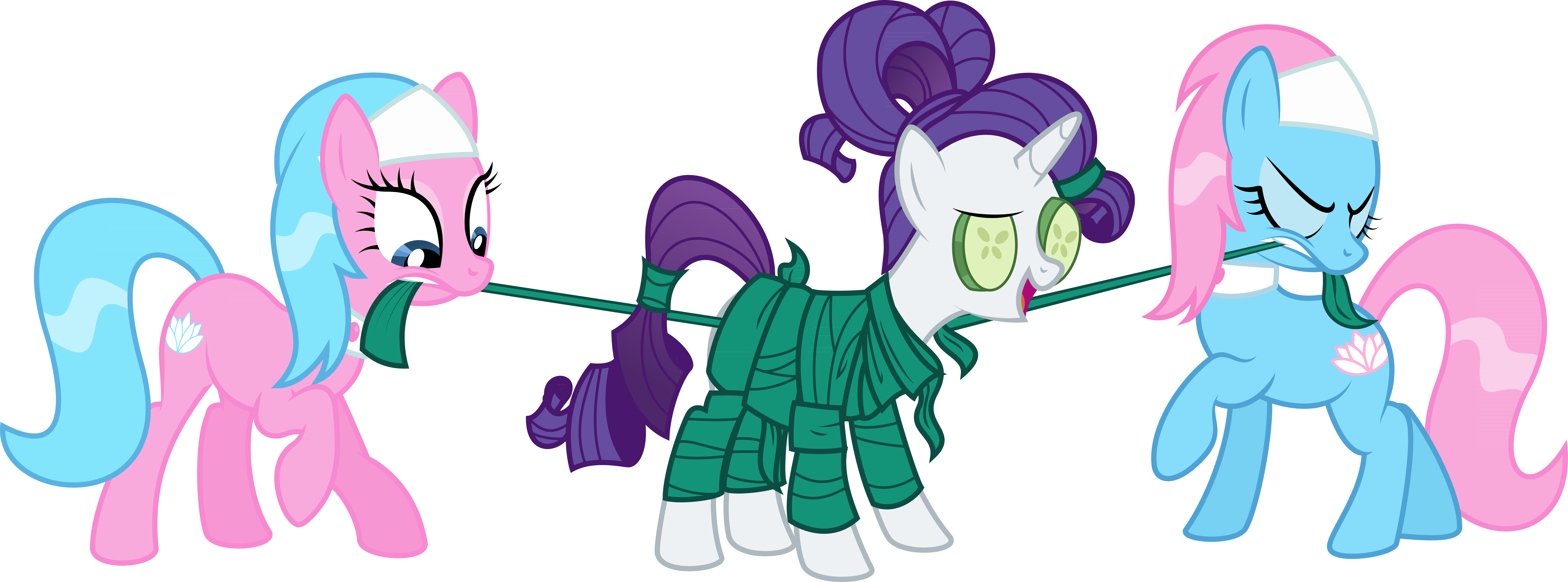 rarity_seaweed_and_also_spa_ponies_by_ra