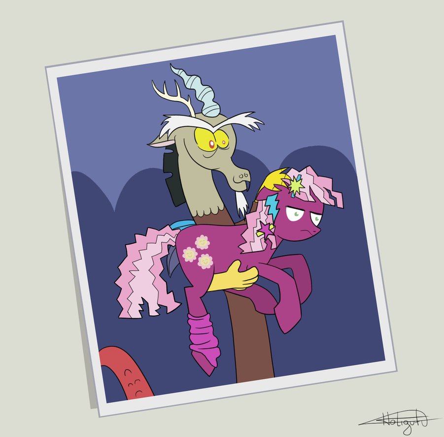 80s_cheerilee_and_discord_photo_by_holig