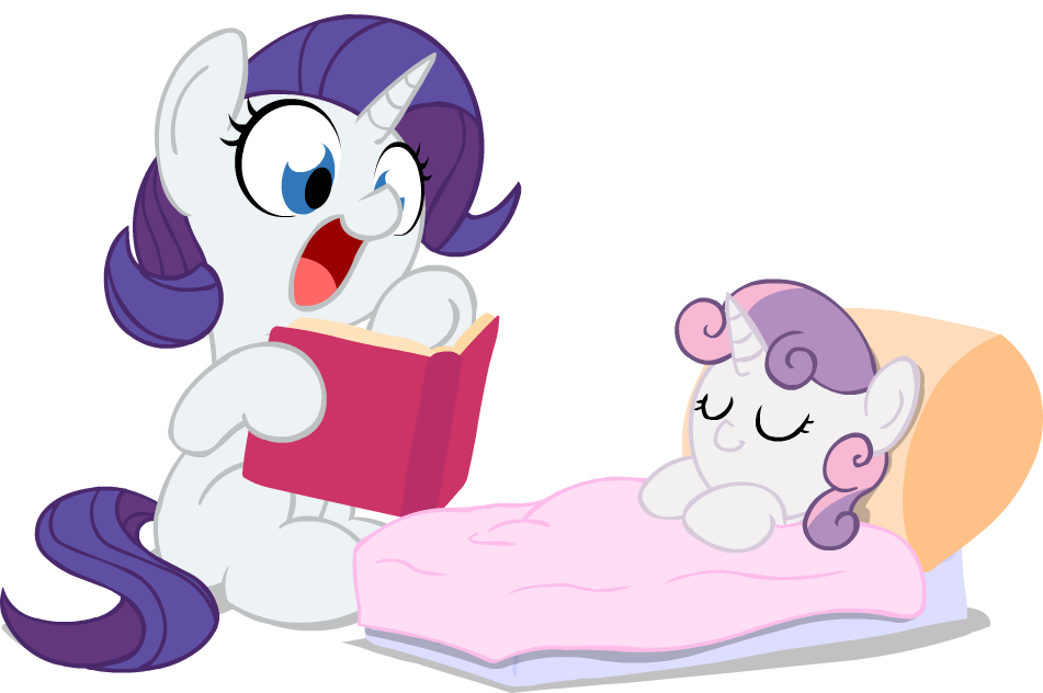 564127__safe_rarity_sweetie+belle_bed_fo