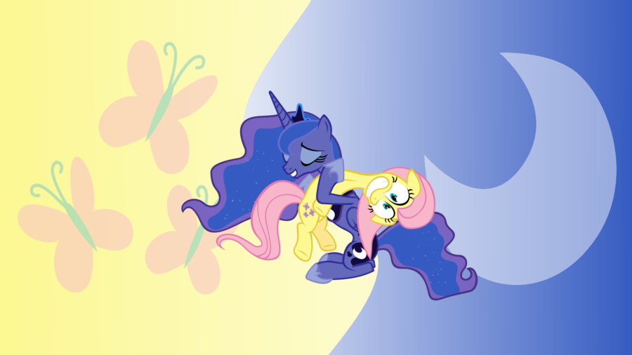 luna_and_fluttershy_wallpaper_by_mlpwall
