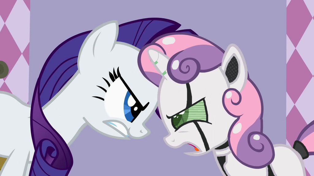 sweetie_bot_and_rarity_by_acrylicbrony-d