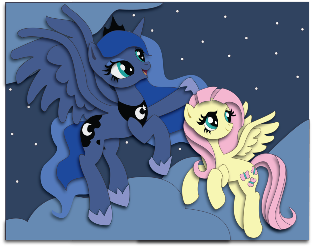 commission__luna_and_fluttershy_shadowbo