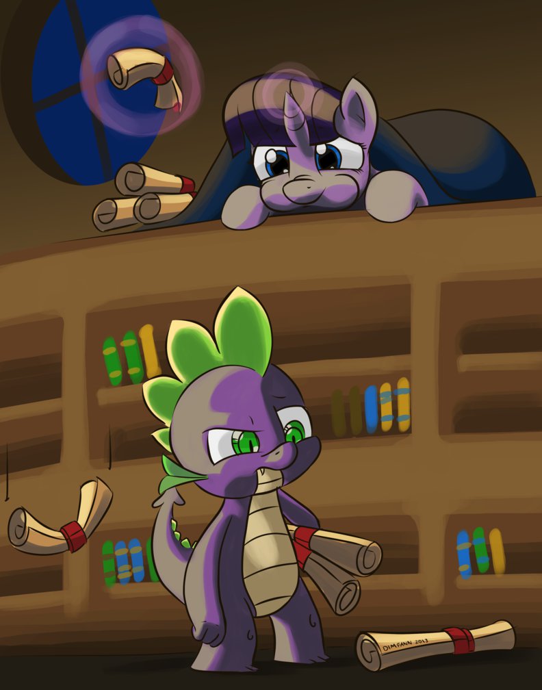 twilight_and_spike_by_dimfann-d6ria3i.pn