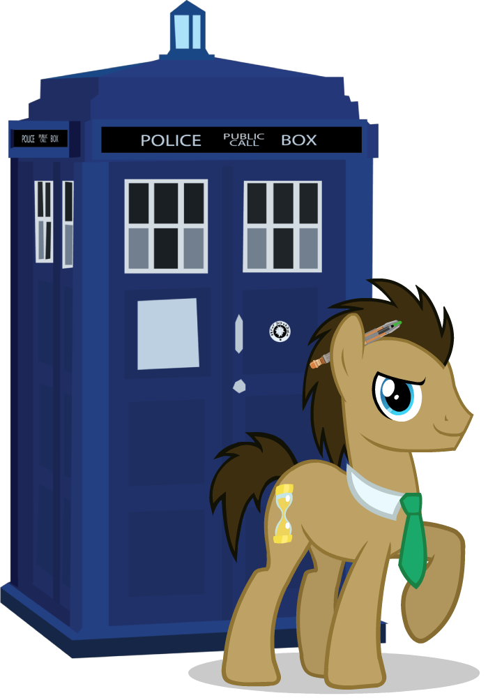 doctor_whooves_and_the_tardis_by_theevil