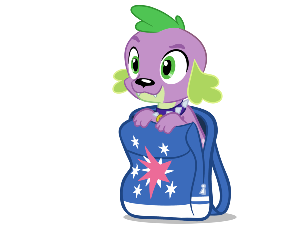 mlp_spike_as_dog_in_twilight_s_backpack_