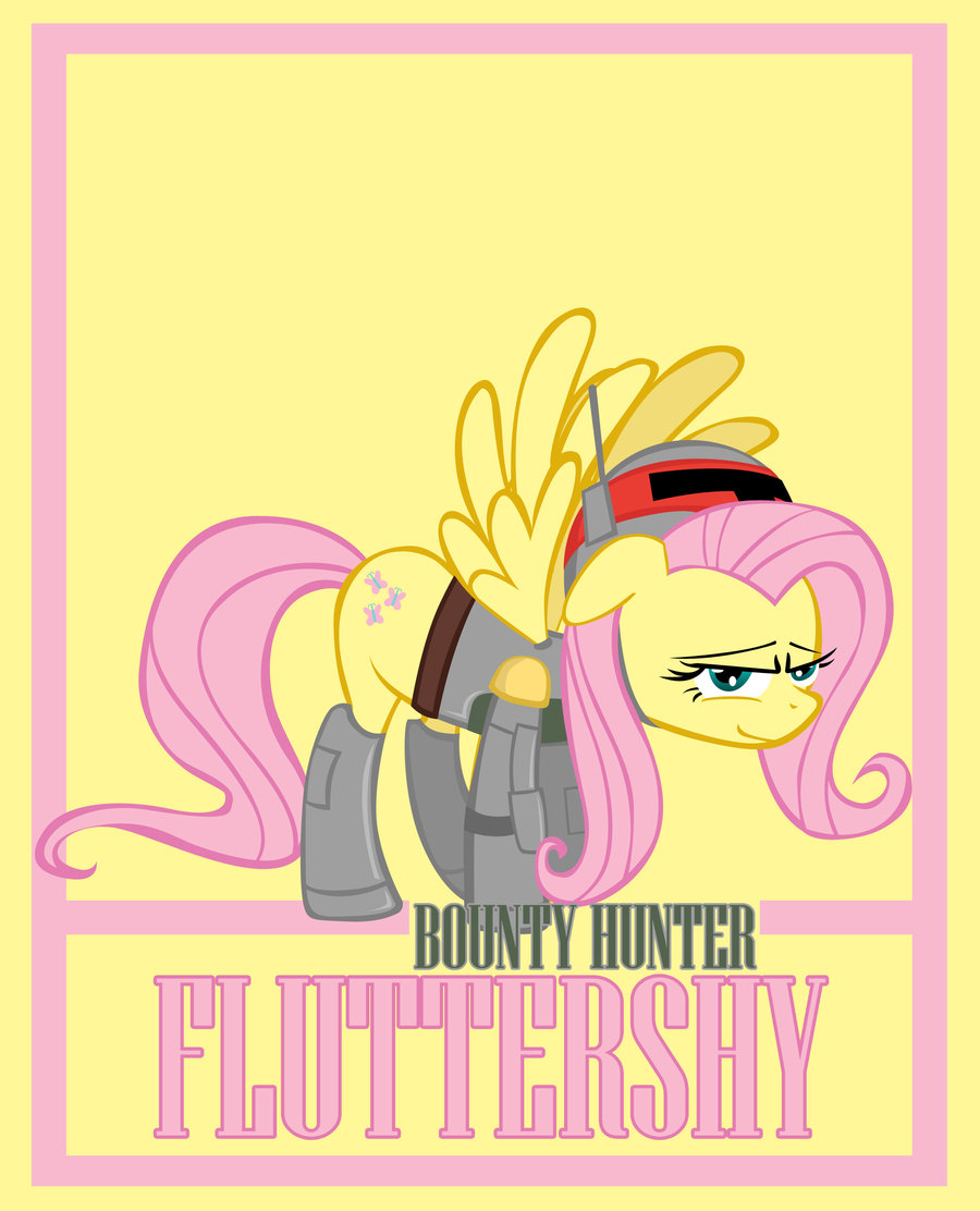 bounty_hunter_fluttershy_by_bouxn-d4s12x