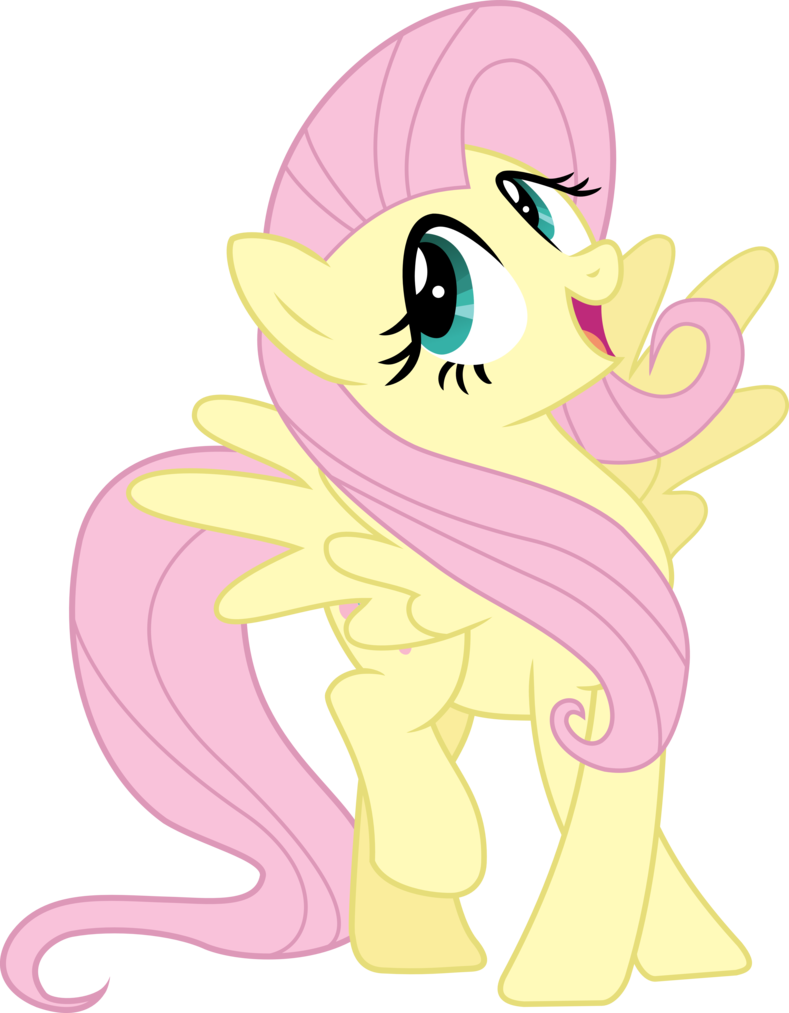 friendly_fluttershy___vector_by_regolith