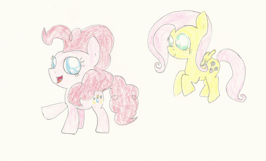chibi_pinkie_and_fluttershy_by_lylylitle