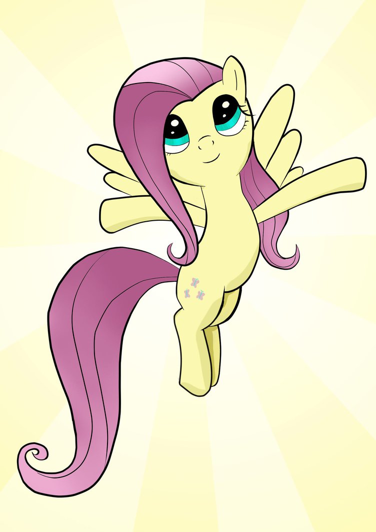 fluttershy_inked_colored_by_fyregryph-d8