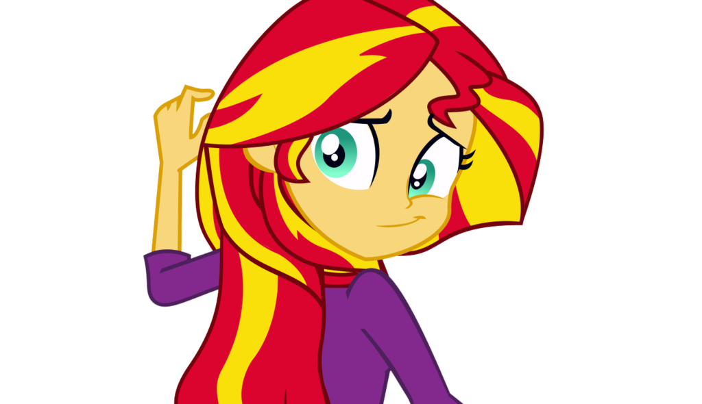 sunset_shimmer_smiling_by_thestormzinvad