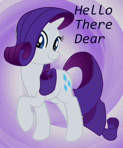 mlp__hello_there__dear_rarity_by_vanipha
