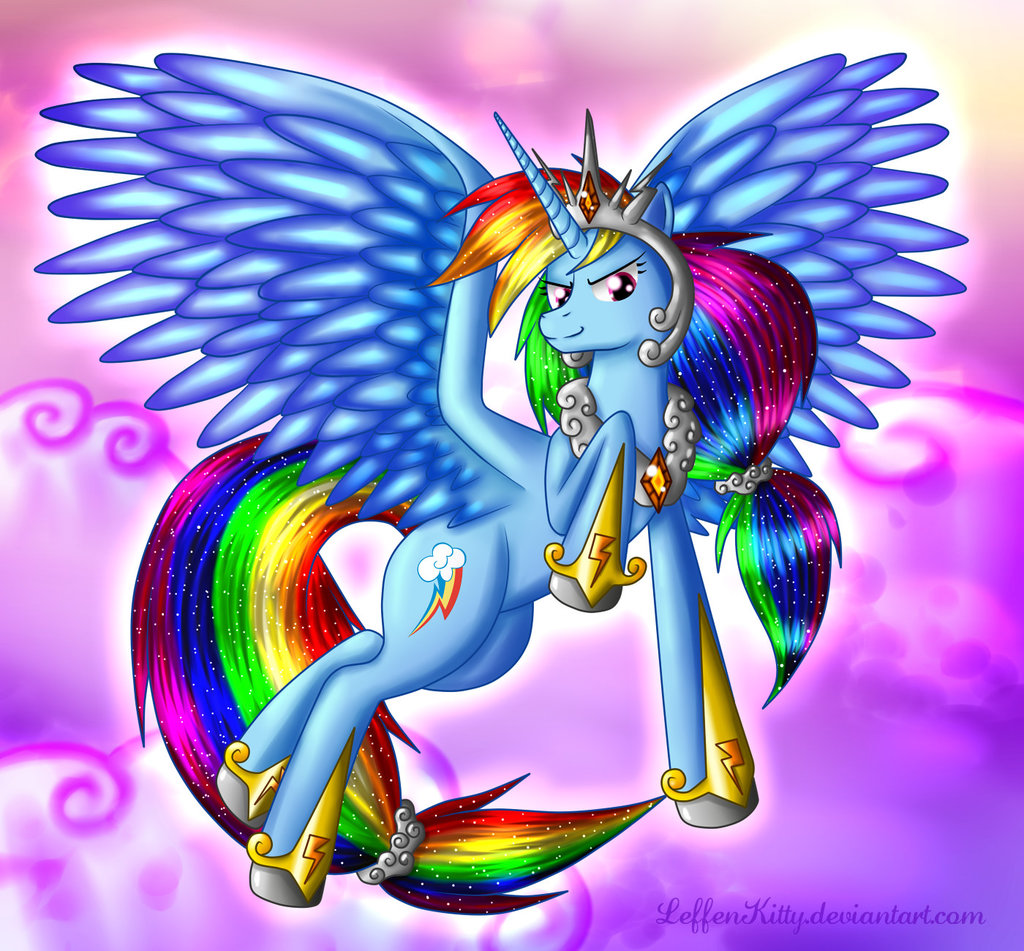 alicorn rainbow dash princess of loyalty