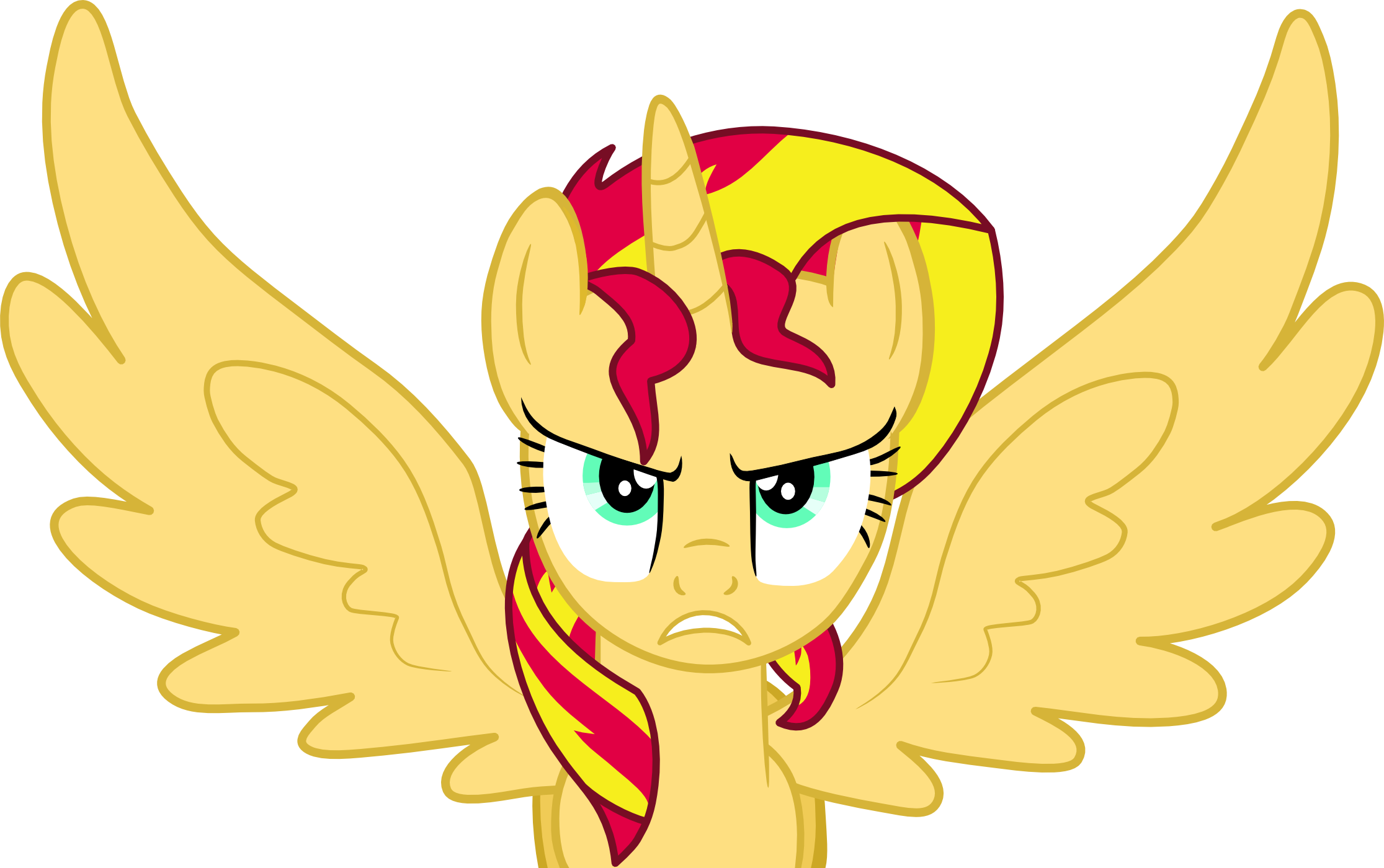 alicorn_sunset_shimmer_furious_by_mighty