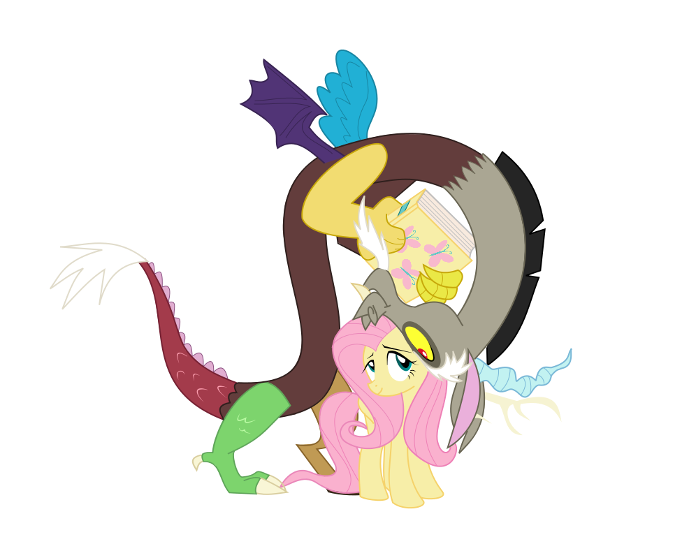 Discord: Fluttershy, I found your private dairy. 