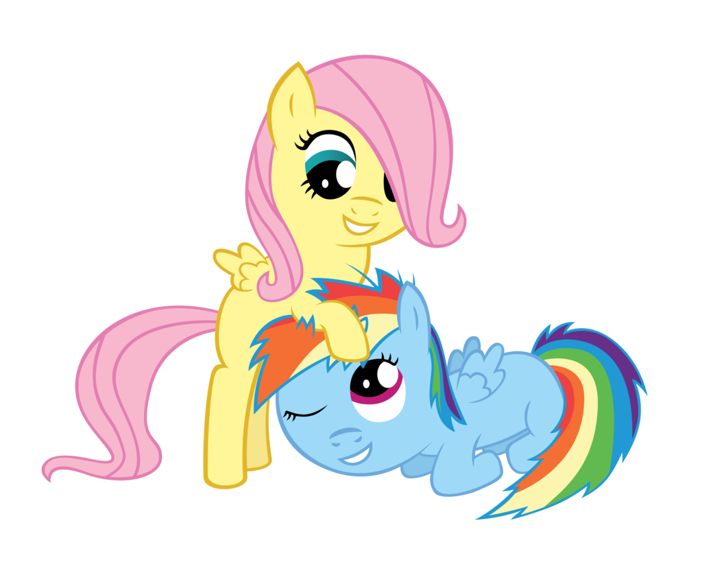 little_filly_fluttershy_and_rainbow_dash