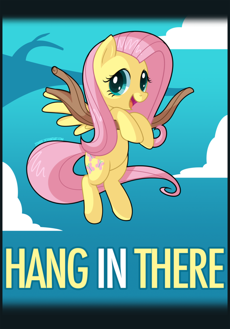 hang_in_there_fluttershy_by_zombie-d8sgn