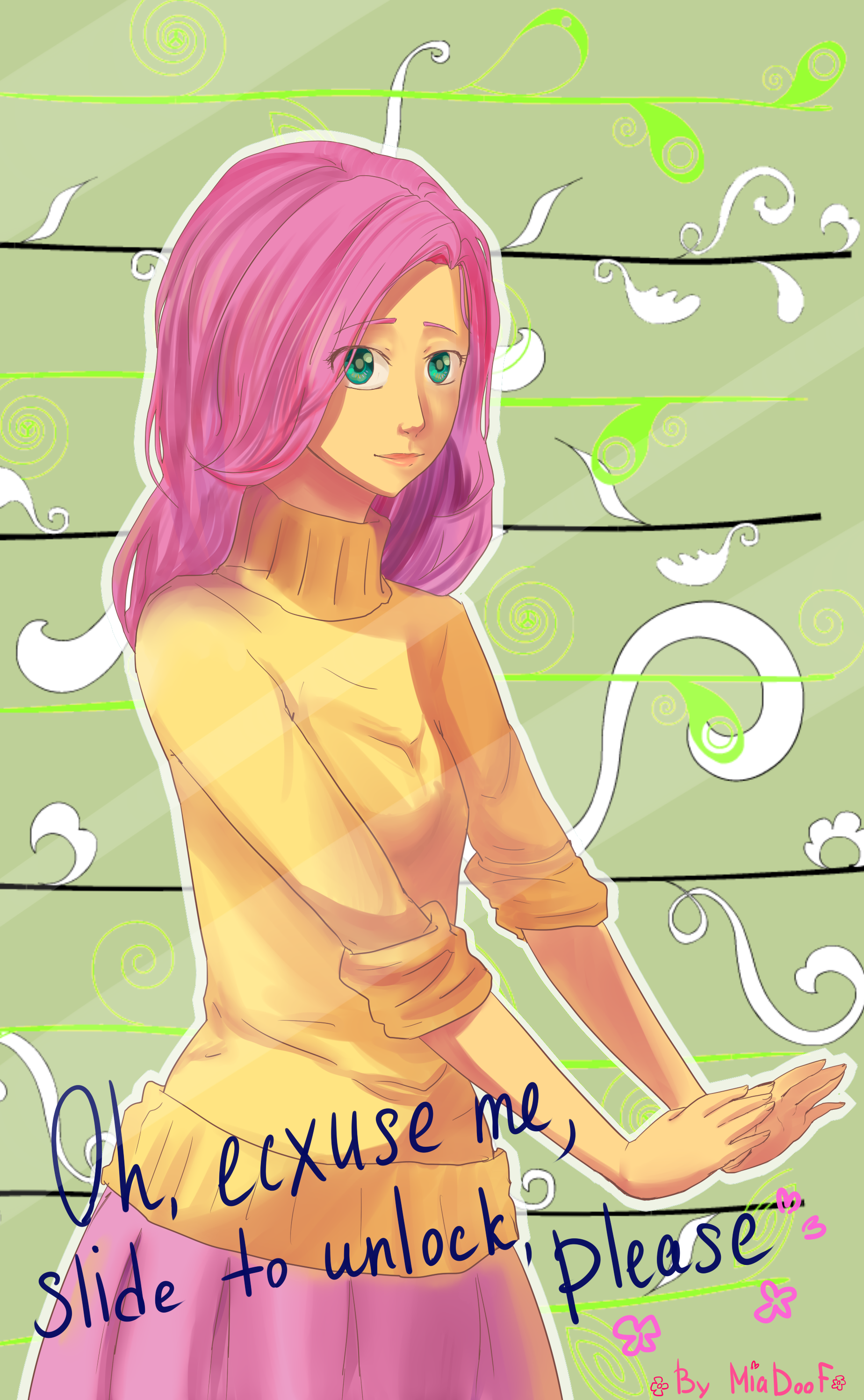 942974__safe_solo_fluttershy_humanized_c
