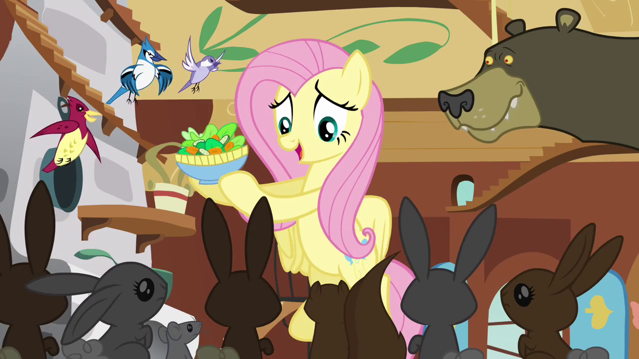 Fluttershy_brings_the_animals_food_S3E13