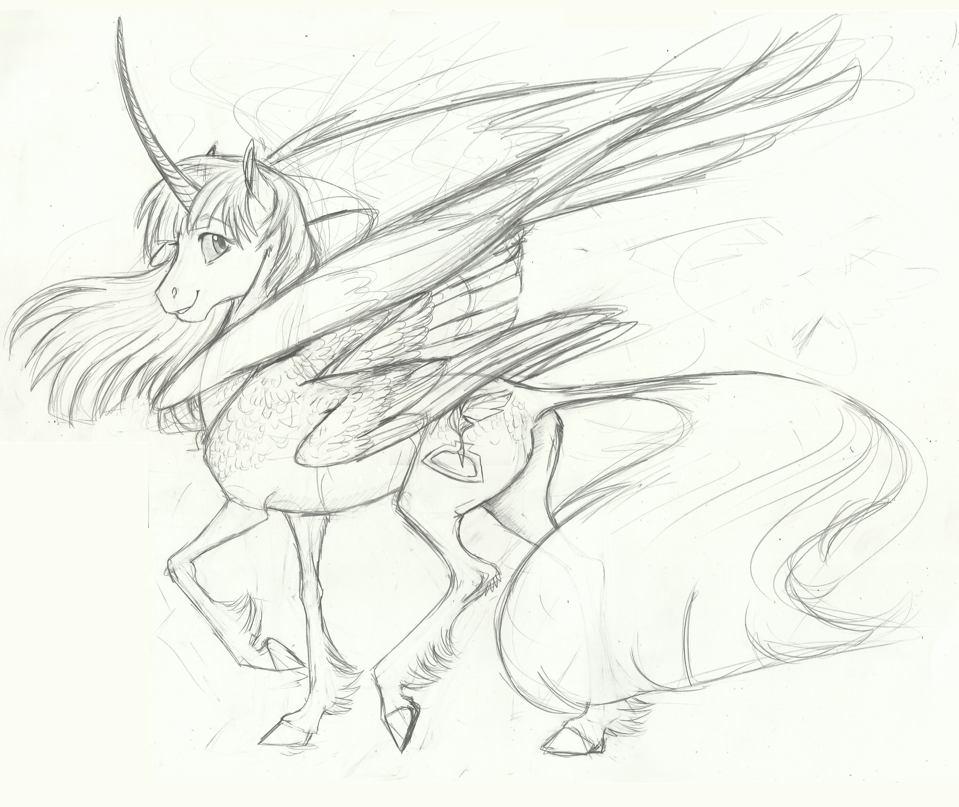sketchadoodle__fausticorn_by_earthsong94