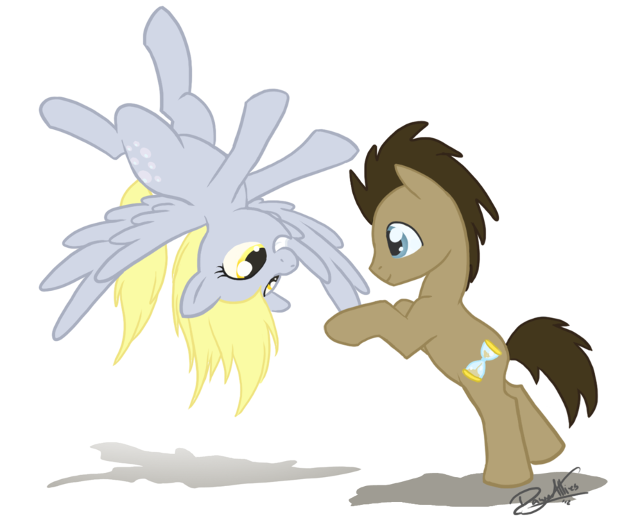 derpy_and_doctor_whooves_by_dawnallies-d