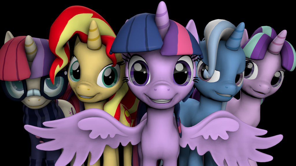 twilight_and_her_friends_by_cwillis13-d9