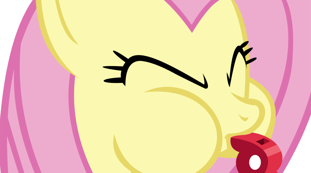 fluttershy_vector___13_blowing_whistle_b