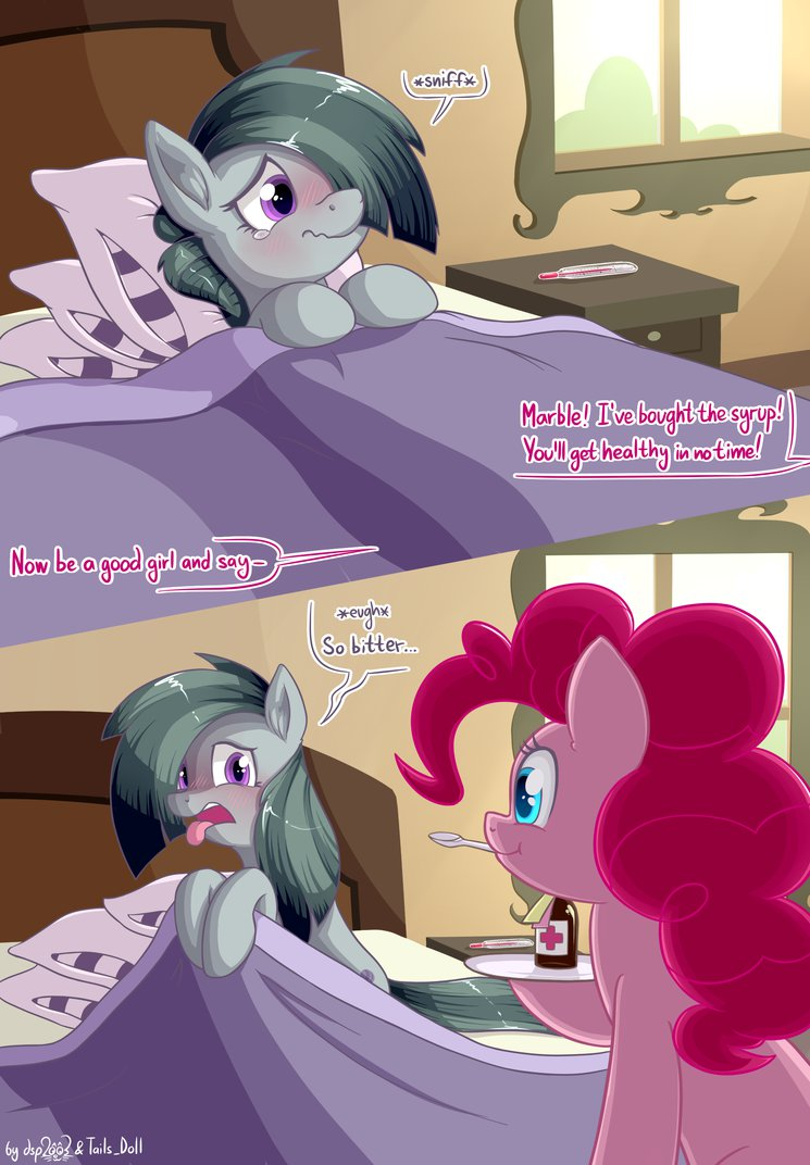 MLPFiMCoughsyrupComicLineartColourbydsp2