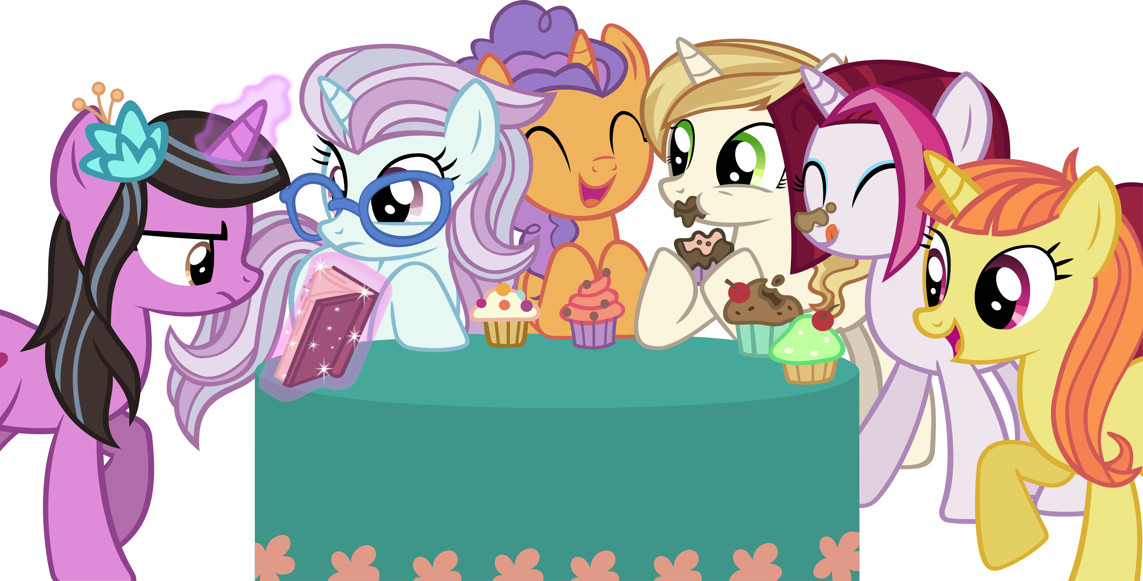cupcake_time_in_canterlot_by_ironm17-daz