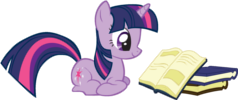 FANMADE_Twilight_Sparkle_reading_a_book_